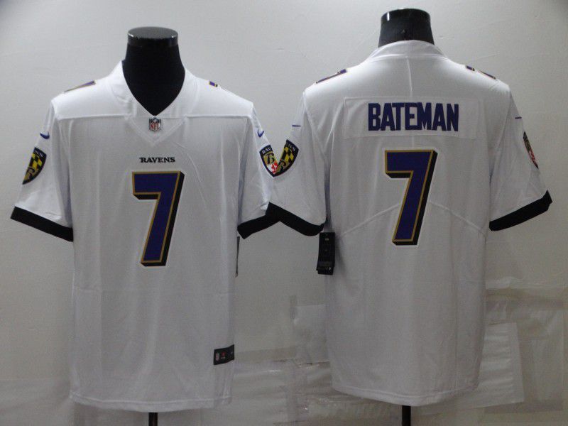 Men Baltimore Ravens #7 Bateman White 2022 Nike Limited Vapor Untouchable NFL Jersey